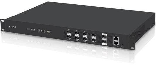 Ubiquiti UF-OLT, U Fiber OLT, 8xGPON optical line terminal (OLT) designed to manage fiber internet service for up to 1,024 clients (128 per port), 2xSFP+, 1xEthernet - sentinet.gr
