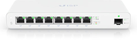 Ubiquiti UISP-S, UISP Switch, 8xGigabit Passive PoE, 1xSFP, 110W - sentinet.gr
