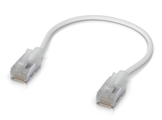 Ubiquiti UACC-Cable-Patch-EL-C6A-0.15M-W-24, UniFi Premium Patch Cable, Etherlighting, Cat6a, 0,15m, 24-pack, white - sentinet.gr