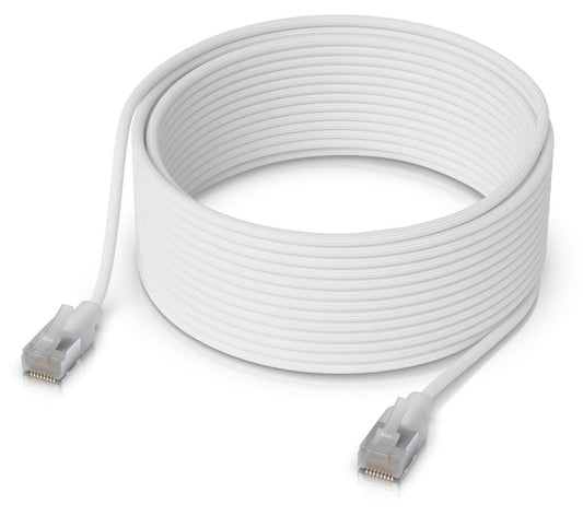 Ubiquiti UACC-Cable-Patch-EL-C6A-15M-W, UniFi Premium Patch Cable, Etherlighting, Cat6a, 15m, white - sentinet.gr