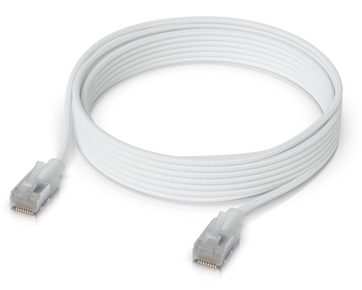 Ubiquiti UACC-Cable-Patch-EL-C6A-5M-W, UniFi Premium Patch Cable, Etherlighting, Cat6a, 5m, white - sentinet.gr