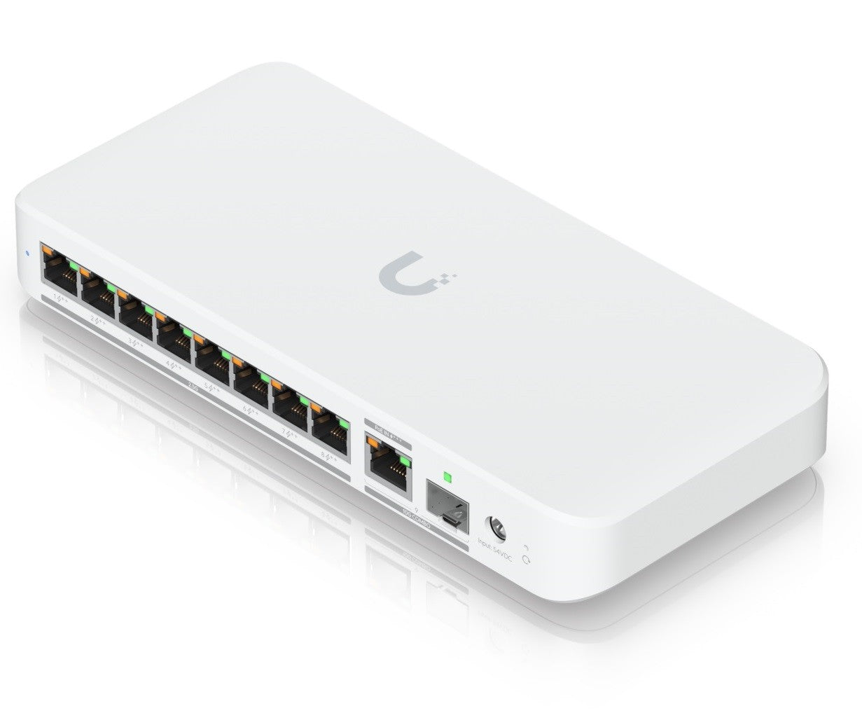 Ubiquiti USW-Flex-2.5G-8-PoE, UniFi Switch, 8x2.5GbE PoE++, 1xCombo 10G RJ45/SFP+, 196W, PoE+++ IN - sentinet.gr