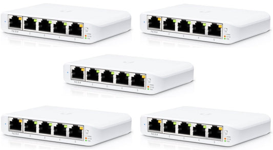 Ubiquiti USW-Flex-Mini-5, UniFi Switch, 5xGigabit, PoE IN, 5-pack - sentinet.gr
