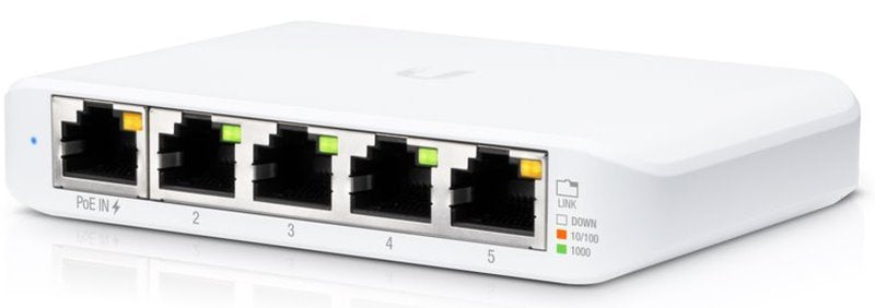 Ubiquiti USW-Flex-Mini, UniFi Switch, 5xGigabit, PoE IN - sentinet.gr