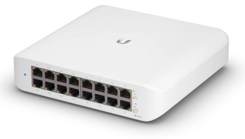 Ubiquiti USW-Lite-16-PoE, UniFi Switch, 16xGigabit, 8xPOE+, 45W - sentinet.gr