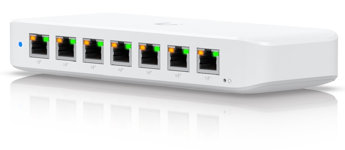 Ubiquiti USW-Ultra-60W, UniFi Switch, 8xGigabit, 7xPoE+, 1xPoE++ IN, 52W - sentinet.gr