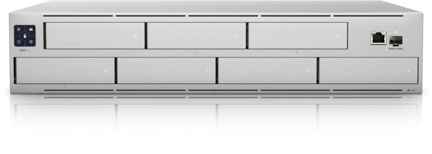Ubiquiti UNVR-Pro, UniFi Protect Network Video Recorder Pro, 7x 2.5"/3.5" Drive bays, 1x SFP+, 1x Gigabit, Supports USP-RPS - sentinet.gr